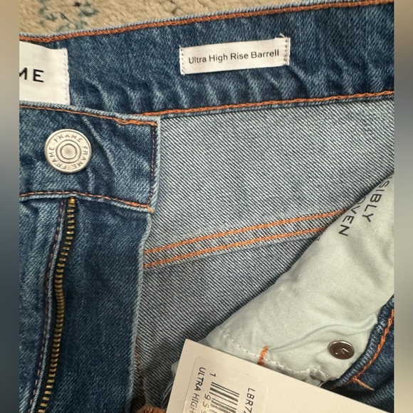 🌸Frame ultra high rise barrel jeans - Picture 4 of 5